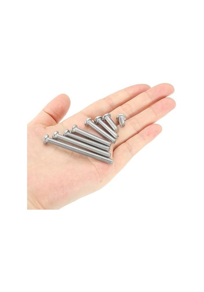 درافل براغي آلة من الفولاذ المقاوم للصدأ من دورافيل، رأس غاطس وفيليبس، عبوة من 25 قطعة (M5 × 40 مم) - Image 4